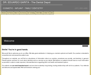 dreduardogarita.com: North Bergen Dentist | Dentist North Bergen NJ |  |  | Cosmetic Dentist
Looking for a North Bergen dentist? Dr. Eduardo Garita provides dentistry to the following locations: .  North Bergen dentist providing excellent dentistry including Cosmetic Dentist, Teeth Whitening, Veneers, Dental Implants, Toothache in North Bergen, , New Jersey.