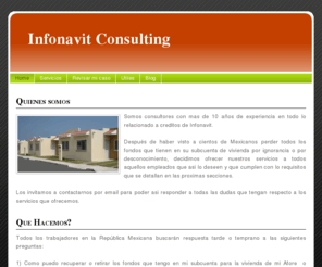 infonavitconsulting.com: Infonavit Consulting - Infonavitconsulting recuperacion credito fondo de Infonavit por dinero en efectivo
Infonavit Consulting - Obten el dinero de tu subcuenta de vivienda