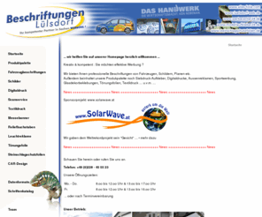 luelsdorf-web.de: Beschriftungen Lülsdorf  -  Ihr kompetenter Partner in Sachen Werbung !
Beschriftungen Lülsdorf - Maler Lülsdorf GmbH - Ihr kompetenter Partner in Sachen Werbung