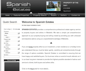 spanishestates.com: Spanish Estates | Villa in Marbella, Property in Marbella
SPANISH ESTATES provides a comprehensive professional estate agency service to property buyers and sellers in Marbella.