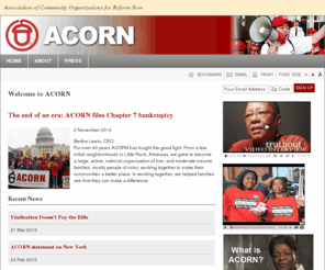 acorn.org: ACORN
Association of Community Organizations for Reform Now