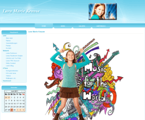 lara-krause.com: Lara Marie Krause
Die offizielle Homepage von Sängerin & Kiddy Contest-Finalistin Lara Krause. Viele News, Bilder & Fanstuff...