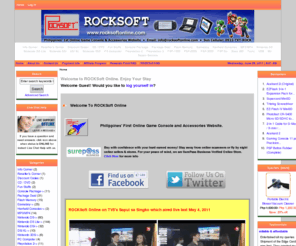 rocksoftonline.com: ROCKSoft Online - Games, Gadgets & More!
ROCKSoft Online :  - Console Package PSP-1000 Repair Service Nintendo DS Lite Gameboy Wii Package Deal Reseller's Corner Tools USB Discount Codes PSP-2000 Nintendo DS Info Corner Flash Memory Playstation 2 MP3/MP4 Playstation 3 Nintendo DSi PSP-3000 Xbox 360 Hanheld Consoles PC Computer PSP Go Fun Stuffs CD / DVD DSi XL Nintendo 3DS dstt, r4ds, m3ds real, ezflash, cyclods, edge, playstation, nintendo wii, psp, gameboy, dslite, lumines, philippines, nintendo, r4ds, supercard, online shopping