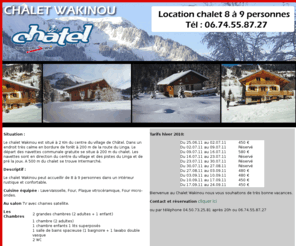 chalet-wakinou.com: Chalet Wakinou | Location chalet Chatel
