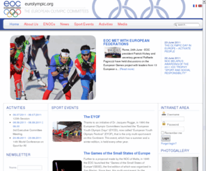 eurolympic.org: THE EUROPEAN OLYMPIC COMMITTEES - Home
LES COMITES OLYMPIQUES EUROPEENS - THE EUROPEAN OLYMPIC COMMITTEES