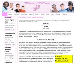 womens-wellness.com: Welcome to Womens Wellness
Womens Wellness discusses breast cancer, wellness and menopause and offers research, postcards and a discussion list.