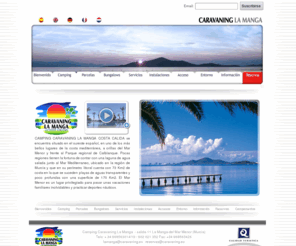 campinglamanga.com: Camping La Manga Murcia. Camping y Bungalows en Murcia, España. Camping en el Mar Menor
Camping en La Manga - Murcia. Camping La Manga Costa Calida es un Complejo turístico de la Región de Murcia situado orillas del Mar Menor y frente al Mar Mediterraneo, abierto durante todo el año, cuenta con alquiler de amplias parcelas de acampada y bungalows de madera en la playa, el camping Caravaning La Manga Costa Calida esta situado en el sureste de España, en la Region de Murcia.