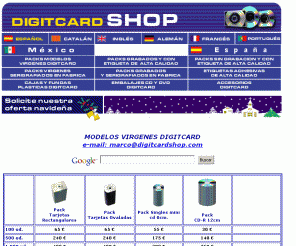 digitcardshop.com: DigitcardShop Impresion y grabacion de todo tipo de CD y DVD
La tarjeta de visita CD Card tiene la apariencia de una tarjeta de visita convencional con la ventaja del almacenamiento del soporte CD Card.