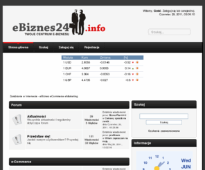 ebiznes24.info: Zarabianie w Internecie - eBiznes eCommerce eMarketing  - Indeks
Polskie Forum E-biznesu. Forum Biznesowe e-biznes, e-marketing, e-commerce. Prowadzimy rozmowy o programach partnerskich, sklepach i aukcjach Internetowych, pozycjonowaniu, tworzenie stron, gielda inwestycje, prawo i banki.