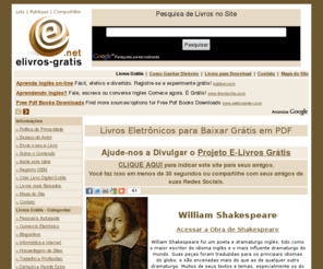 elivros-gratis.net: Livros para Baixar Grátis em PDF | eLivros-Gratis.NET
Livros eletrônicos para baixar grátis em PDF e livros para download. Disponibilize seu livro eletrônico em nosso site para download gratuito. Leia, publique e compartilhe livros eletrônicos para download grátis.