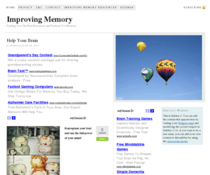 improvingmemory.info: Improving Memory
Improving Memory provides the best improving memory products and resources online for all of your memory needs.