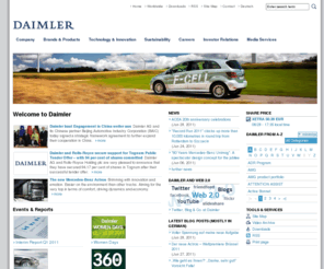 omniplus.info: Home | Daimler
Corporate Website of Daimler AG: Information about the Daimler group, its divisions, brands and products, technology and innovation, sustainability efforts, Investor Relations and much more.