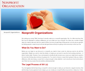 actforspecialprocedures.org: Nonprofit Organizations
Not making any money? Well, that doesn’t actually make you a nonprofit organization. No, it’s a little more than that. But if you’re interested in making a difference, you can create your own nonprofit.