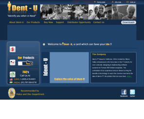 ident-u.com: "Welcome to Ident-U - A device you need, when in need !"
ID card, USB Flash Drive, Medical Tag, Health Record, EMR, Electronic Medical Records, Emergency Medical Information, Medical ID, Personal ID, Promotional Item, USB Promotional Item, Promotional USB, Emergency Card, Education card, Student ID, College ID, Portable College USB device, EduCard, Paperless