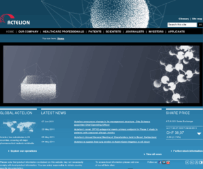 restoratrials.net: Actelion - Together we innovate
Actelion Pharmaceuticals Ltd is a biopharmaceutical company, that focuses on the discovery, development and commercialization of innovative treatments to serve high unmet medical needs.