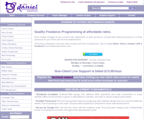 thedanielsolution.com: Freelance and Contract Web Developer The Daniel Solution
Freelance Developer in Toronto available for custom PHP web site development