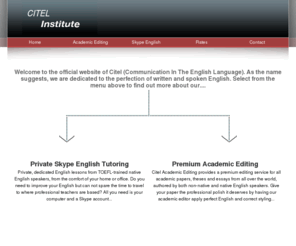 citel-institute.com: Citel Institute - Communication In The English Language
