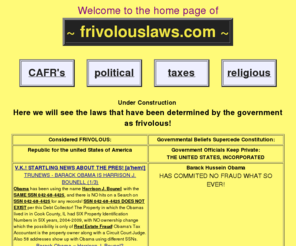 frivolouslaws.com: FrivolousLaws Home Page
