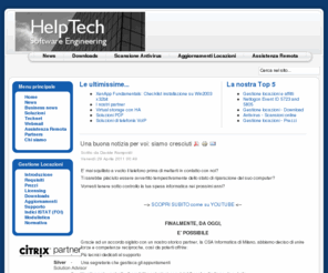 helptech.it: Benvenuti in HelpTech
HelpTech - Soluzioni hardware, software gestionale, riparazione pc, rimozione e pulizia virus, software gestione affitti e locazioni, consulenza sistemistica reti Microsoft, disaster recovery