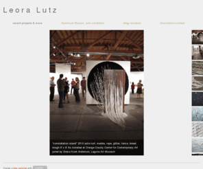 leoralutz.com: Leora Lutz
Contemporary Conceptual Art Los Angeles: Leora Lutz