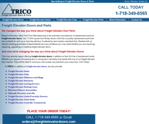 freight-elevators.org: Freight Elevator Doors | Trico Manufacturing
Freight Elevator Doors and Parts from Trico Manufacturing.  We offer quick delivery of replacement parts for freight elevator doors.