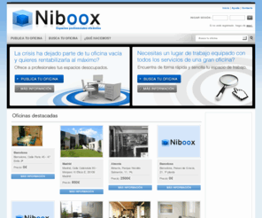 niboox.com: Alquilar oficina o despacho amueblado | Niboox
Niboox ofrece la posibilidad de alquilar espacios de trabajo totalmente equipados: alquile parte de su oficina o despacho. Alquiler de puestos de trabajo equipados en locales comerciales. Centros de negocios. 