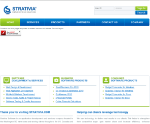 strativia.com: Strativia Software â€“ Application Development, Mobile & Wireless Development, Financial Software & More
Strativia Software is an application development and services company.  We provide Mobile & Wireless Development, Financial Software and other services.