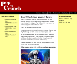 popncrunch.com: Pop 'N Crunch
Your source for delicious popcorn and other snack food