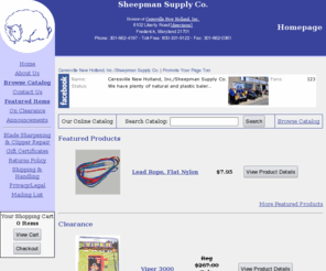 sheepman.com: Sheep Supplies, Livestock Supplies, Sheepman Supply, Goat Supplies, Shearing Machines, Oster, Andis, Lister, Heiniger, Hubbard Feeds, Crystalyx, Livestock Supply Headquarters
Livestock supplies for sheep, goats, horses, swine, llamas, alpacas, and cattle at Sheepman Supply. Oster, Andis, Allflex, Nutri-Drench, and more.