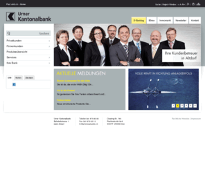 urkb.ch: Urner Kantonalbank: Home
Webauftritt der Urner Kantonalbank