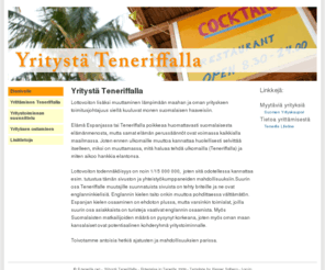 e-tenerife.net: Yritystä Teneriffalla
Yritystä Teneriffalla - - Tietoa yrittämisestä Teneriffalla