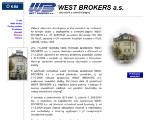 investor.cz: WEST BROKERS a.s.
