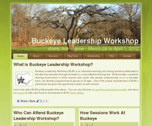 buckeyeleadership.com: Welcome to Buckeye Leadership Workshop
Buckeye Leadership Workshop - Recreation and Leadership to help people grow.