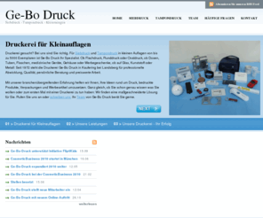 ge-bo-druck.com: Siebdruck - Tampondruck - Kleinmengen » Ge-Bo Druck
Siebdruck - Tampondruck - Kleinmengen