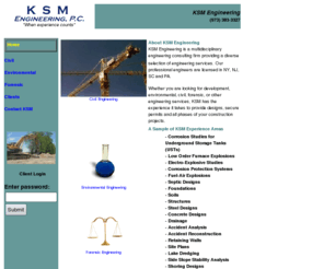 ksmengineering.com: KSM Engineering
KSM Engineering is a premire engineering firm specializing in civil, structural, environmental and liablility engineering.  