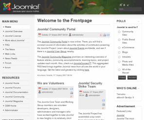 sokolar.org: Welcome to the Frontpage
Joomla! - upravljanje portalima i dinamičnim sadržajima.