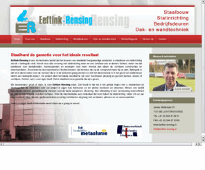 eeftink-rensing.nl: Eeftink-Rensing » Staalhard de garantie voor het ideale resultaat
De Eeftink-Rensing groep bestaat uit Eeftink-Rensing Stalinrichtingen, Eeftink-Rensing Staalbouw, Eeftink-Rensing Stahlbau GmbH, Esve Special Trailers en Esve Coating.