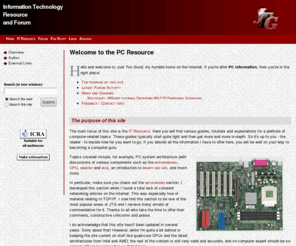 justtoogood.co.uk: Just Too Good - Darren's Information Technology Resource and Forum
Answer all your information technology queries here at Darren's PC information resource