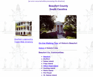 beaufort-sc.com: Beaufort & Beaufort County, South Carolina ................................................ 
- ICW-NET SC Coastal Communities Intracoastal Waterway
