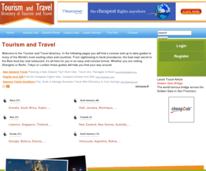 tourismtravel.com: Tourism and Travel
travel guides to cities of the world