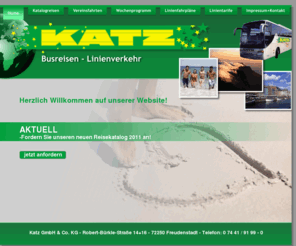 omnibus-katz.de: Katz GmbH & Co. KG - Herzlich Willkommen
Herzlich Willkommen!