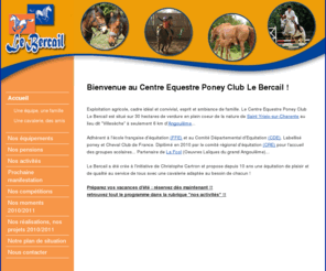 centre-equestre-lebercail.com: Centre Equestre Le Bercail : Bienvenue au Centre Equestre Poney Club Le Bercail !
