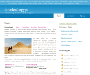 dovolena-egypt.com: Dovolená Egypt
Informace, rady, dovolená a zájezdy do Egypta