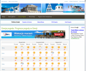 grecjapogoda.pl: Grecja pogoda. Prognoza pogody w Grecji
Pogoda Grecja. Długoterminowa prognoza pogody i klimat w Grecji. Prognoza pogody na dzisiaj i na jutro.