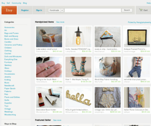 myetsy.com: Etsy - Your place to buy and sell all things handmade, vintage, and supplies
Buy and sell handmade or vintage items, art and supplies on Etsy, the world's most vibrant handmade marketplace. Share stories through millions of items from around the world.
