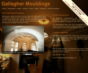 gallaghermouldings.com: Gallagher Mouldings | Home
Add beauty, value and style to your home with high quality plaster mouldings from Gallagher Mouldings. Co Donegal, Ireland.