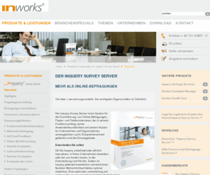 inquery.net: Inquery Survey Server - Inworks
Inquery Survey Server