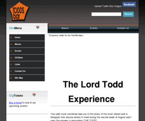 toddsbar.co.uk: The Lord Todd Experience - Todd Bar
The Lord Todd Experience. Visit our new site.