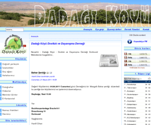 dadagi-koyu.de: Dadağı Köyü Dostluk ve Dayanışma Derneği
Dadağı Köyü - Gülşehir / Nevşehir / Türkiye - Dostluk ve Dayanışma Derneği Websitesine hoşgeldiniz. Sitemiz ve derneğimiz Dortmund - Almanya'dan yönetilmektedir!