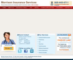 lifeandhealthofca.com: Morrison Insurance Services - Home
